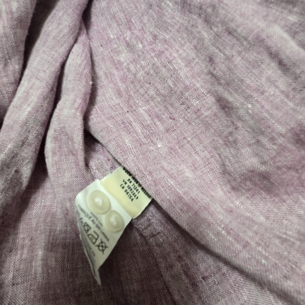 L.L. Bean Men's Button-Down Shirt in Mauve - Picture 6 of 7